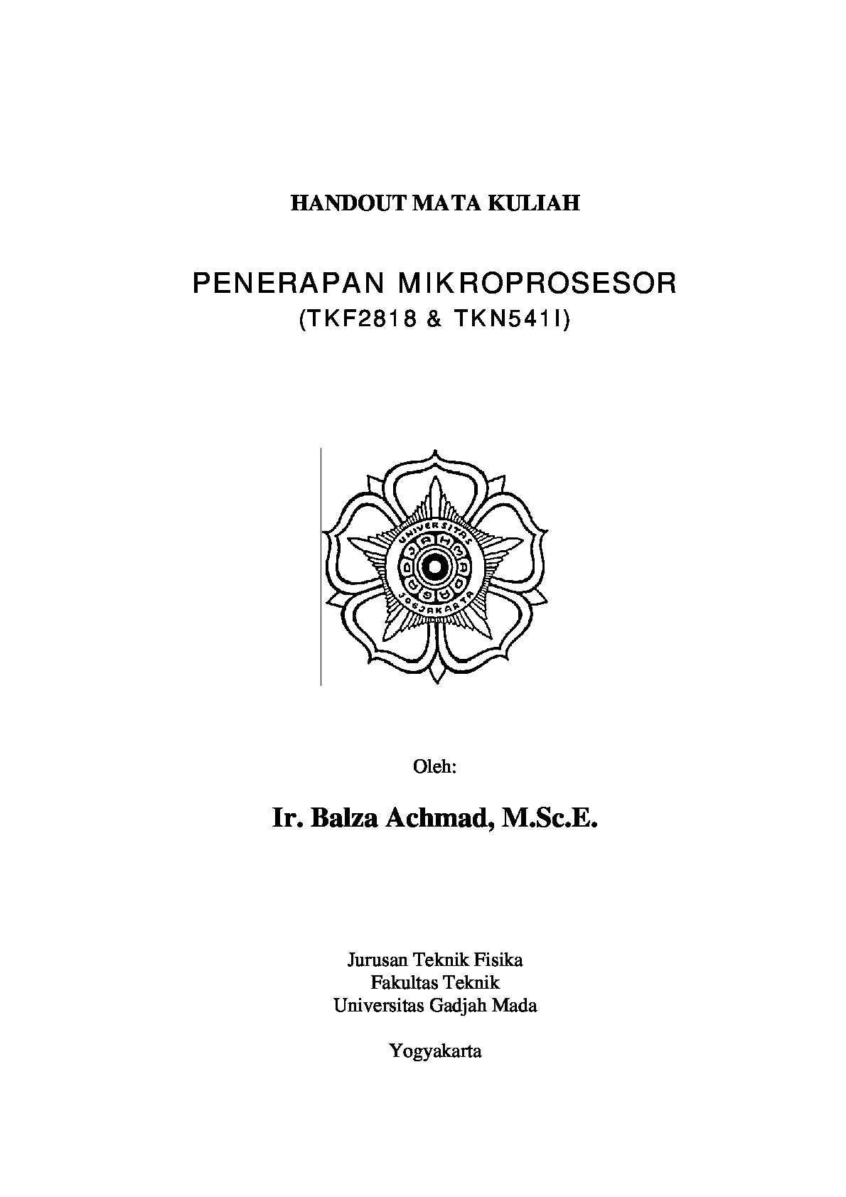 Penerapan Mikroprosesor