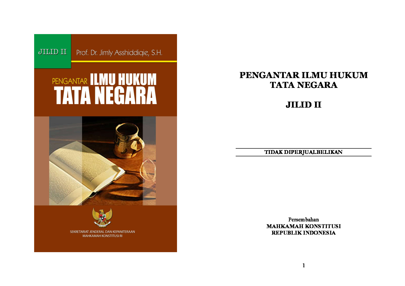 Pengantar Ilmu Hukum Tata Negara II