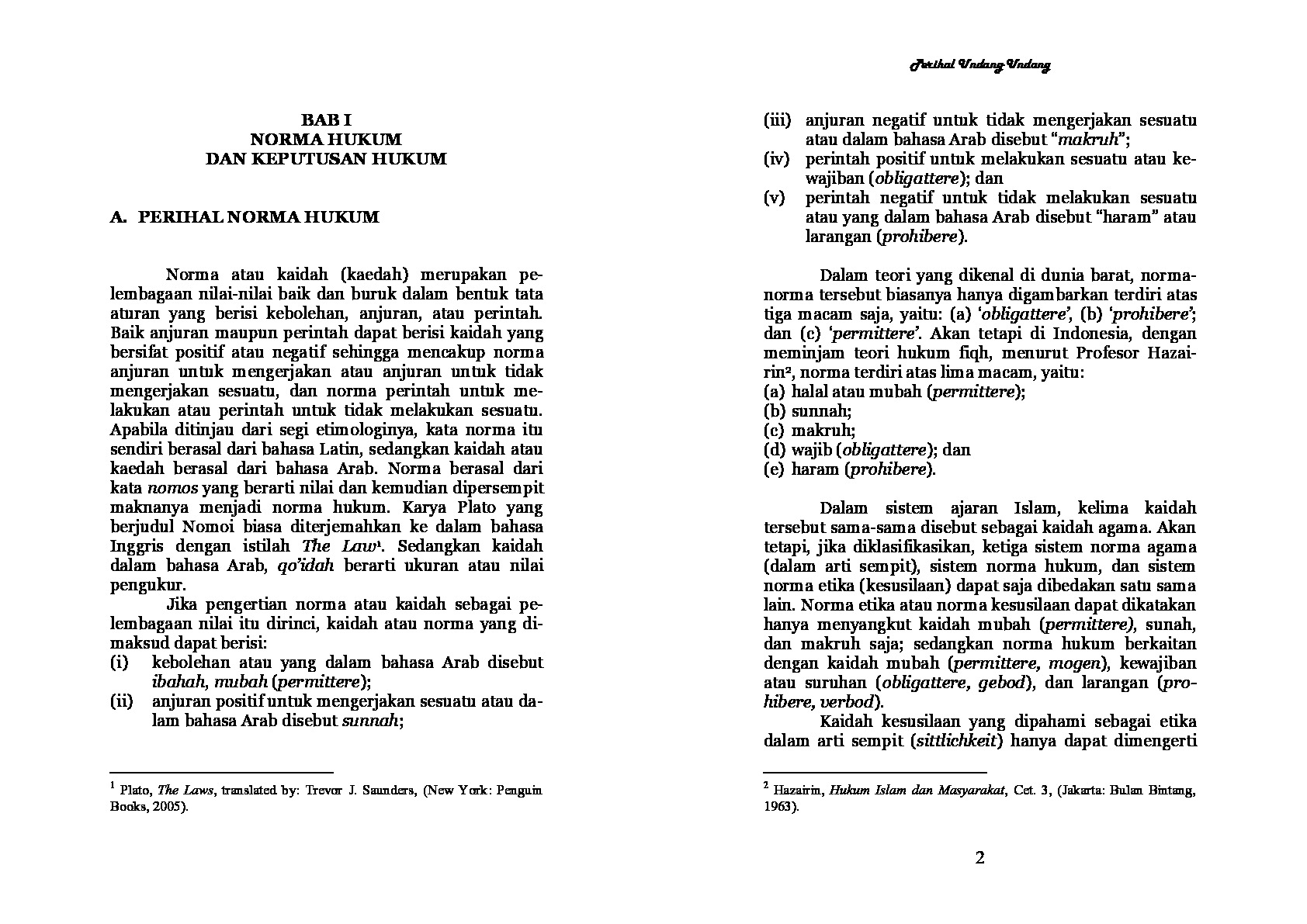 Perihal Undang Undang