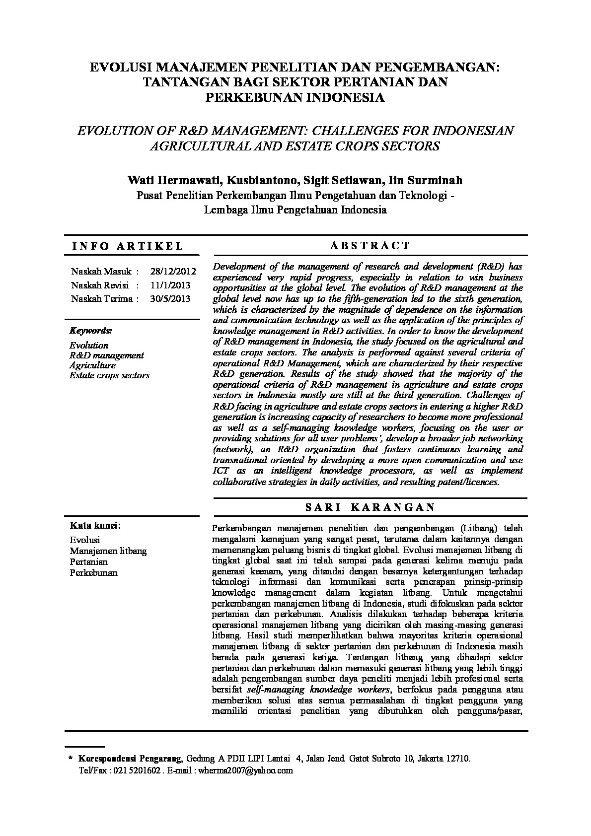 WARTA KMIL VOL 11 N0 1 2013 PAPER 1