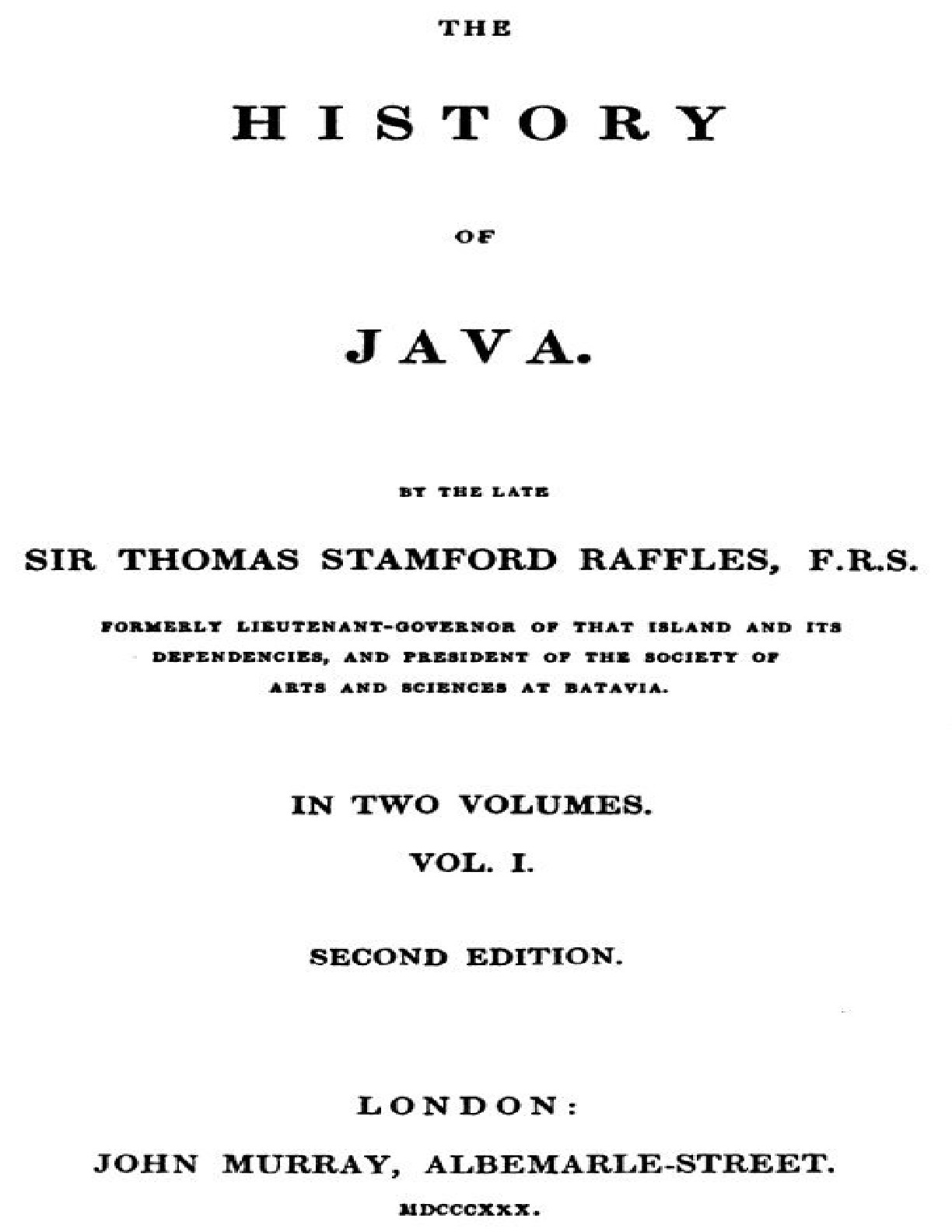 The History Of Java